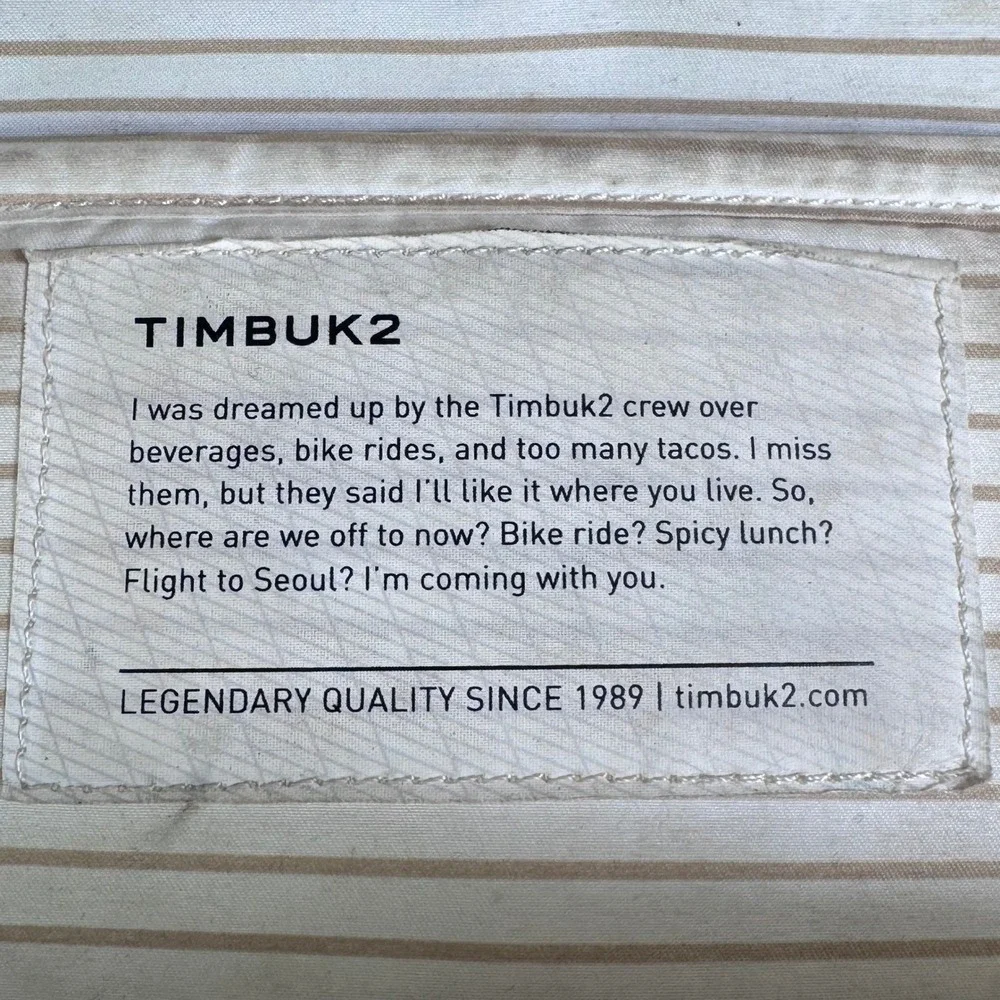 Timbuk2 backpack crafted